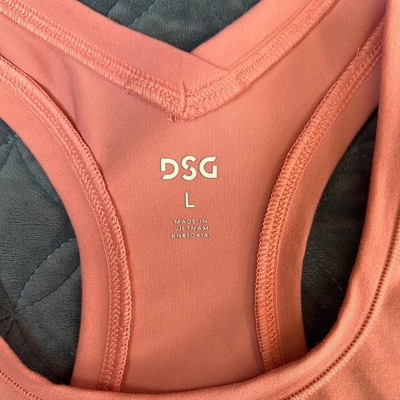 DSG Orange and Pink Fitted Sleeveless Tank Top - Picture 2 of 8